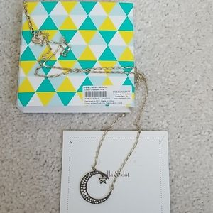 Pave Crescent Necklace